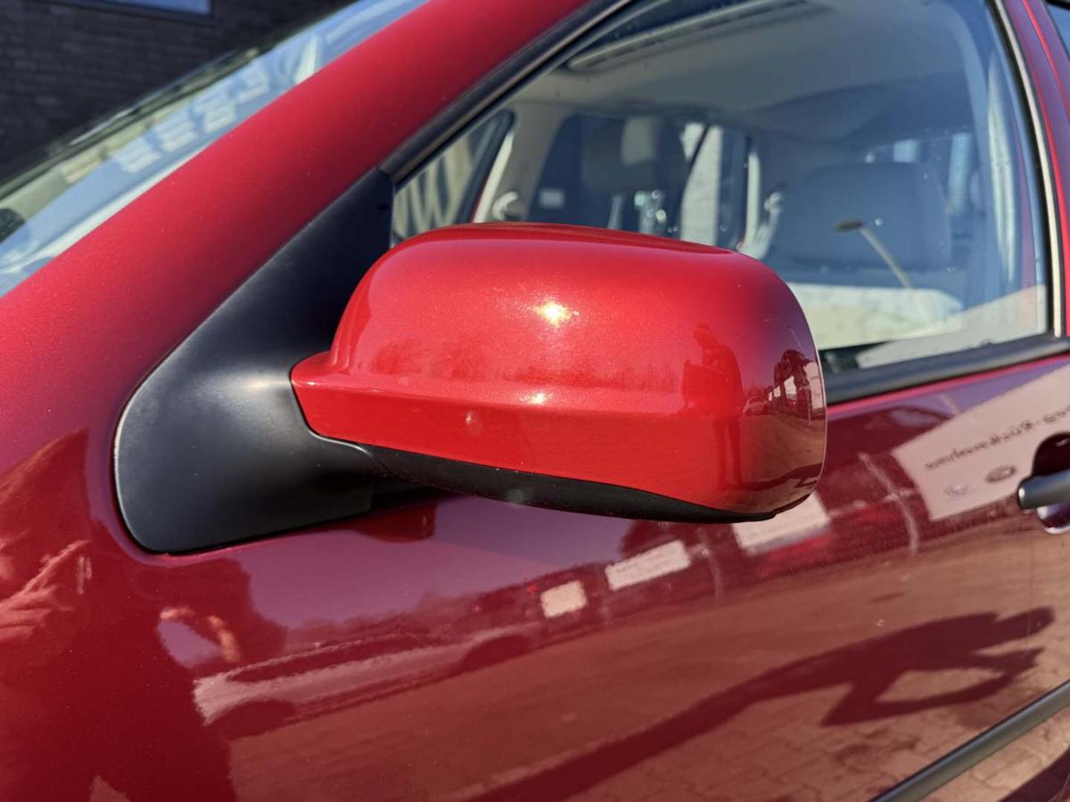 VW Golf 4 original Au&szlig;enspiegel links elektrisch verstellbar LC3K Canyonred Bj.2000